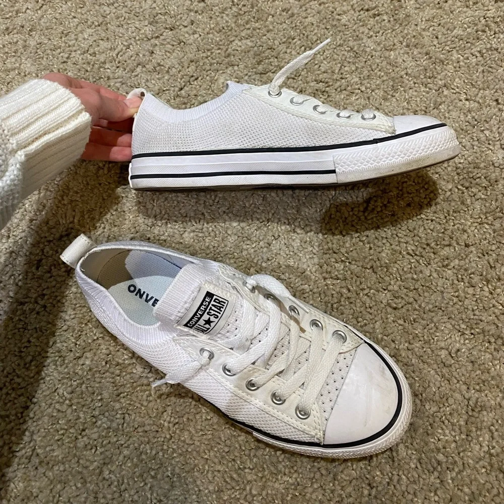 Converse White Low-Top Sneakers